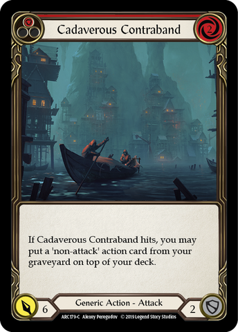 Cadaverous Contraband (Red) [ARC179-C] (Arcane Rising)  1st Edition Rainbow Foil