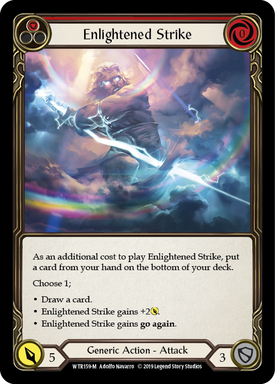 Enlightened Strike [WTR159-M] (Welcome to Rathe)  Alpha Print Rainbow Foil