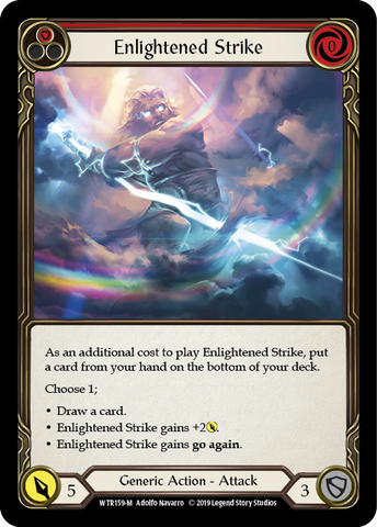 Enlightened Strike [WTR159-M] (Welcome to Rathe)  Alpha Print Rainbow Foil