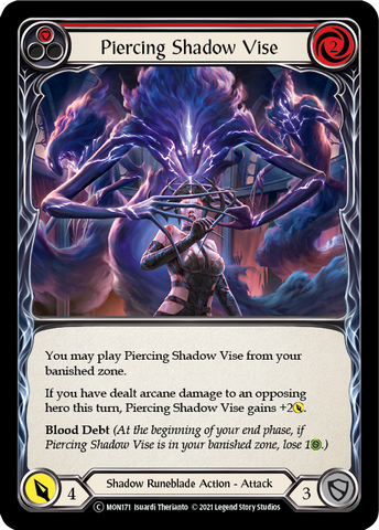 Piercing Shadow Vise (Red) [U-MON171-RF] (Monarch Unlimited)  Unlimited Rainbow Foil