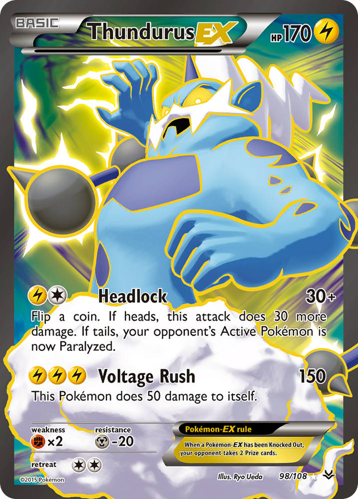 Thundurus EX (98/108) [XY: Roaring Skies]