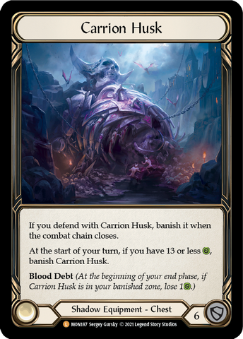 Carrion Husk [MON187-CF] (Monarch)  1st Edition Cold Foil