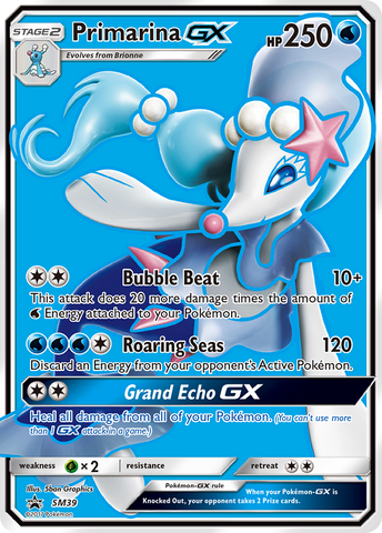 Primarina GX (SM39) [Sun & Moon: Black Star Promos]