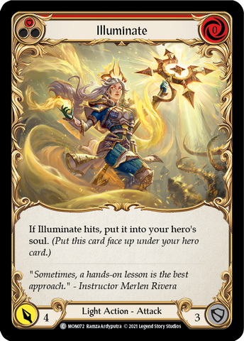 Illuminate (Red) [MON072-RF] (Monarch)  1st Edition Rainbow Foil