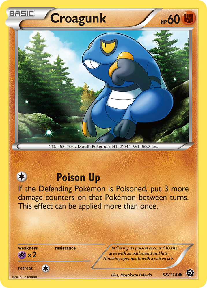 Croagunk (58/114) [XY: Steam Siege]