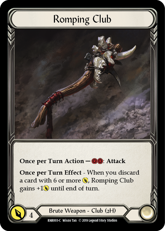 Romping Club [RNR003-C] (Rhinar Hero Deck)  1st Edition Normal